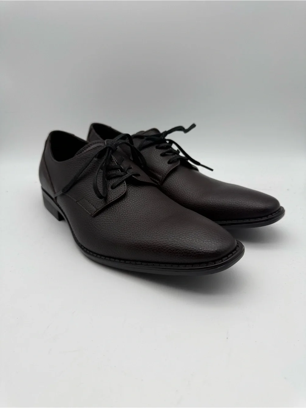 BRAND NEW Calvin Klein Men's Ripley Tumbled Leather Dark Brown Men’s Size 10.5